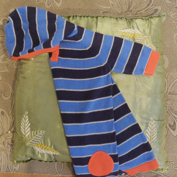 Hanna Anderson Baby Boys Sweater Romper - Picture 3 of 4